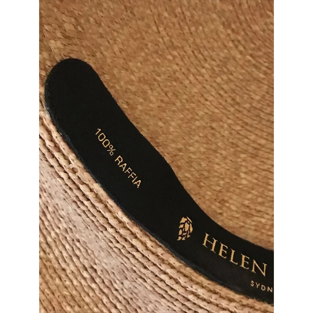 HELEN KAMINSKI 4” HAT WIDE BRIM DELPHINA RAFFIA - Picture 12 of 13